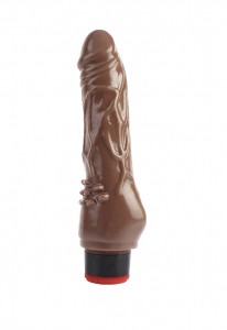 Вибратор CNT 7.8'' Vibrating Dildo Brown