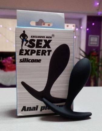 Втулка анальная L 74 мм (L рабочей части 62 мм) D 21 мм, цвет чёрный