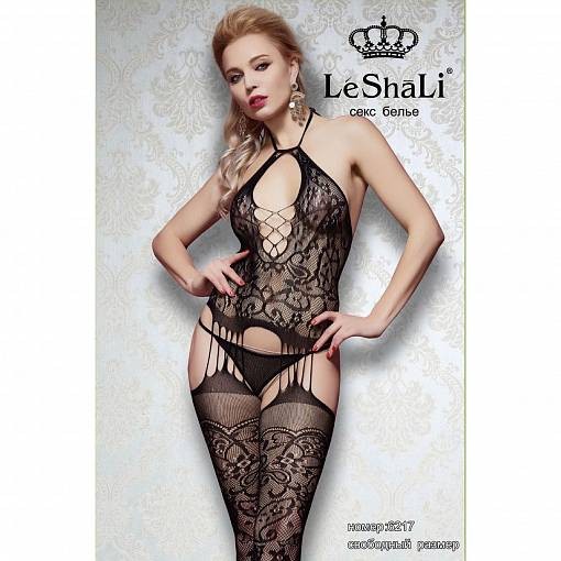 Боди-комбинезон черный без рукавов LeShali