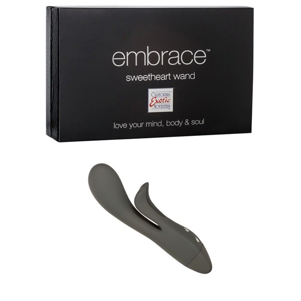 Вибратор Embrace- sweetheart wands серый
