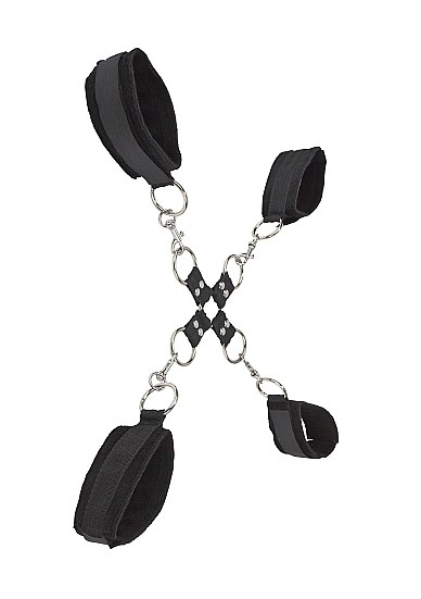 Комплект для бандажа Velcro hand and leg cuffs black