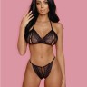 Комплект эротического белья черный S/M (44-46)