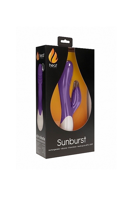 Вибромассажер кролик с функцией нагрева Sunburst Rechargeable Heating G-Spot Rabbit