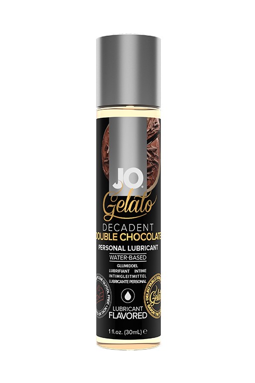 Вкусовой лубрикант "Яркий вкус двойного шоколада" Gelato Decadent Double Chocolate - 30 мл.