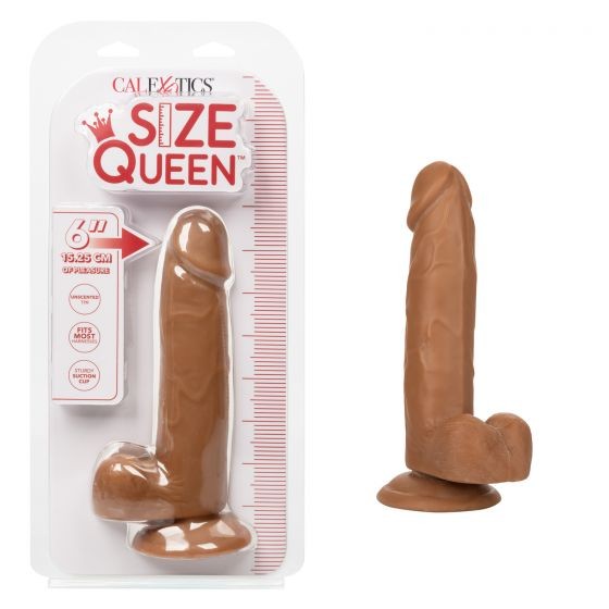 Фалоимитатор SIZE QUEEN 6"/15.25 см мулат
