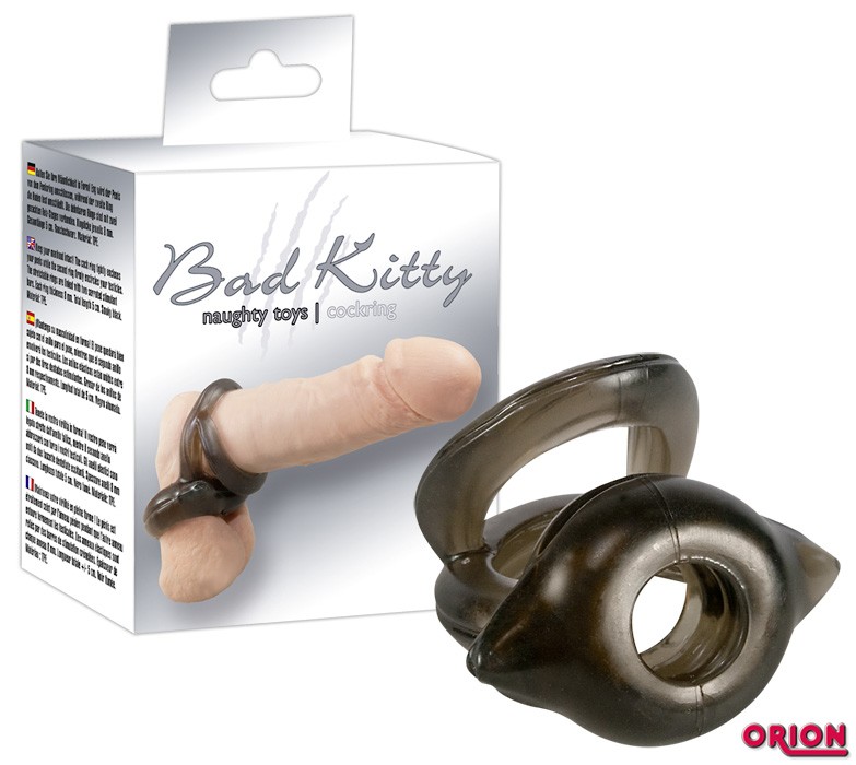 Кольцо для пениса и мошонки Bad Kitty