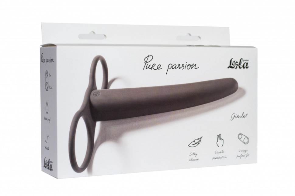 Насадка для двойного проникновения Pure Passion Gimlet black
