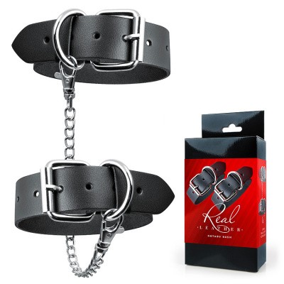 Оковы кожа, цвет чёрный