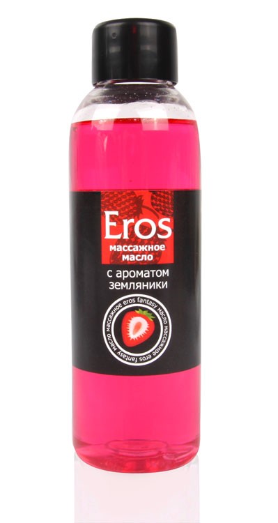 Масло массажное "Eros Fantasy" (с ароматом земляники) флакон 75 мл