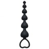 Анальная цепочка Heart's Beads черная