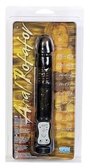 Вибратор хай-тек с анальным стимулятором Anal Rotator Pearl Black