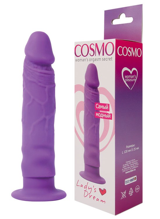 Фаллоимитатор цвет фиолетовый, L 120 мм D 25 мм