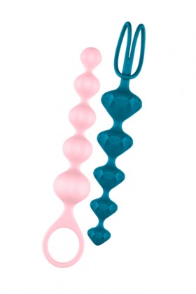 Набор анальных цепочек Satisfyer Love Beads (set of 2) - разноцветный