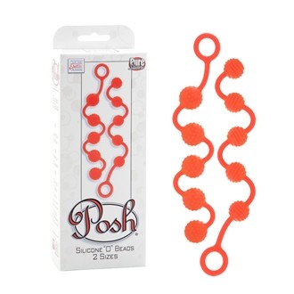 Анальная цепочка Posh Silicone O Beads Orange