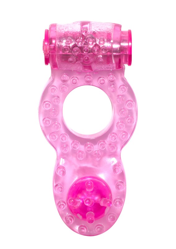 Эрекционное кольцо с вибрацией Rings Ringer pink